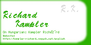 richard kampler business card